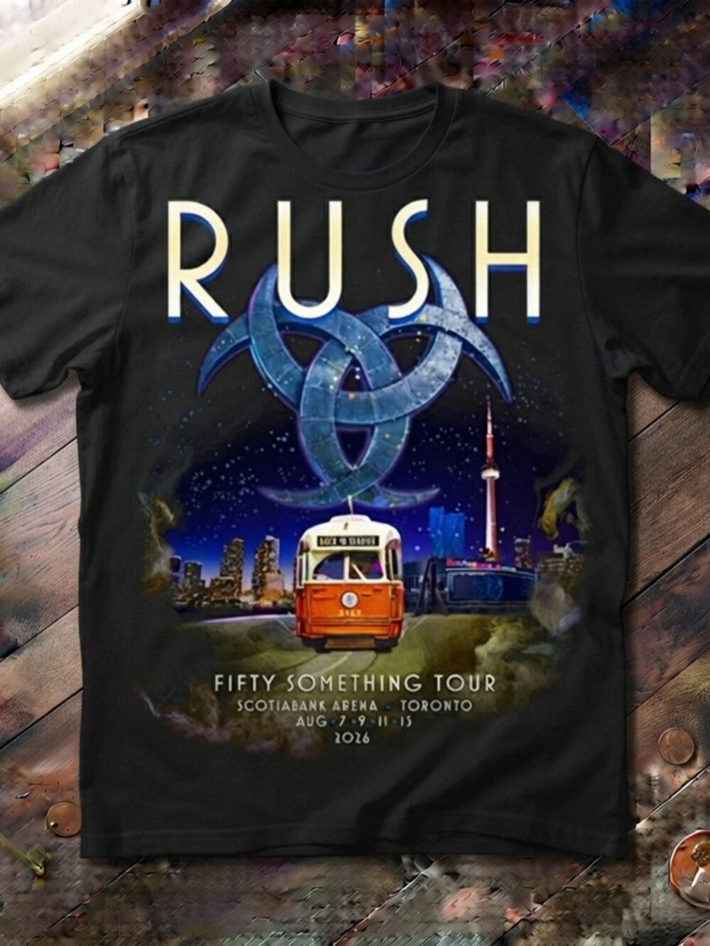Rush ''Fifty Something'' Tour Toronto 2026 Graphic Band T-Shirt